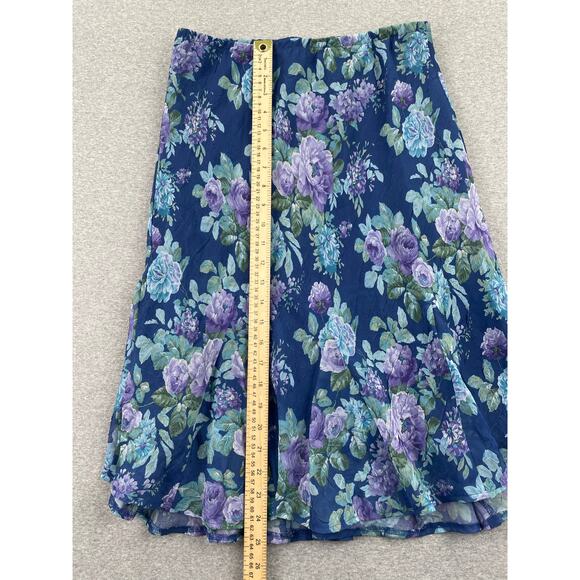 90s VTG Karin Stevens 2-pc Skirt Set 10P Blue Fairycore Ruffle Dreamy Whimsical - Picture 12 of 16